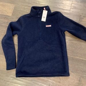NWT Vineyard Vines Sz XXS Navy 1/4 Zip Fleece